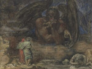 Henry_John_Stock_-_Dante_and_Virgil_Encounter_Lucifer_in_Hell